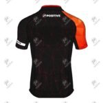 Positive Printed Blue Zip Up Cycling Jersey
