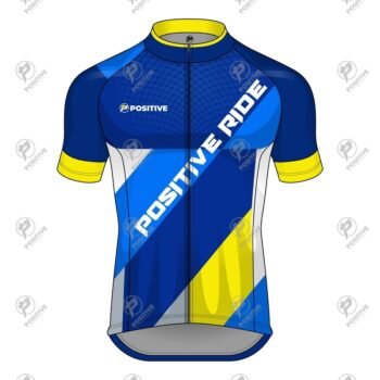 Positive Ride C5 Zip Up Printed Cycling Jersey