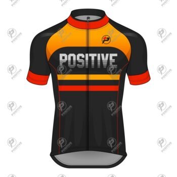 Positive C7 Half Sleeve Stripe Printed Cycling Jersey