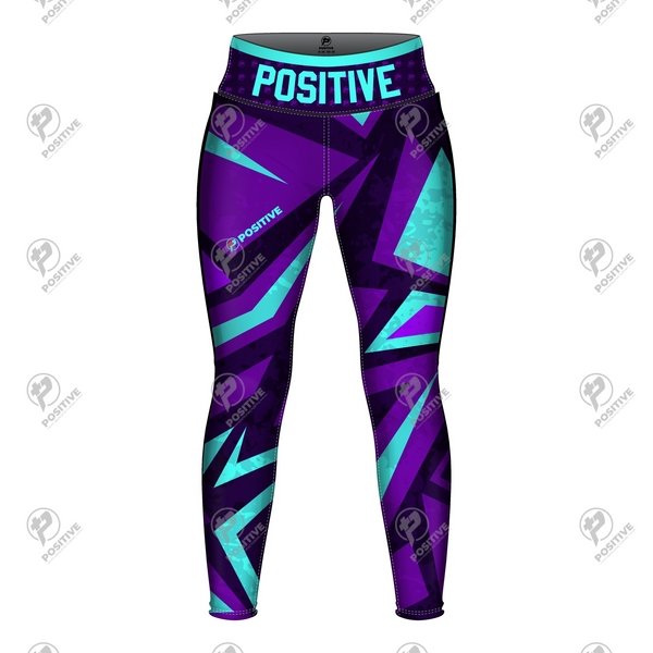 Positive Women Custom Abstract Printed Yoga Leggings