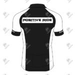 Positive Contrast Stripe Raglan Sleeve Zip Up Cycling Jersey