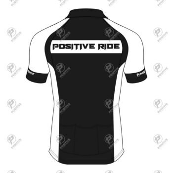 Positive Contrast Stripe Raglan Sleeve Zip Up Cycling Jersey
