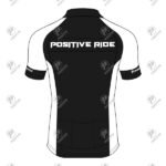 Positive Contrast Stripe Raglan Sleeve Zip Up Cycling Jersey