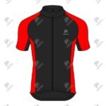Positive Black & White Raglan Half Sleeve Cycling Jersey
