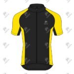 Positive Black & White Raglan Half Sleeve Cycling Jersey