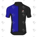 Positive Half Color Yellow & Black Short Sleeve Cycling Jersey