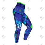 Positive Women Vintage Grunge Printed Yoga Leggings