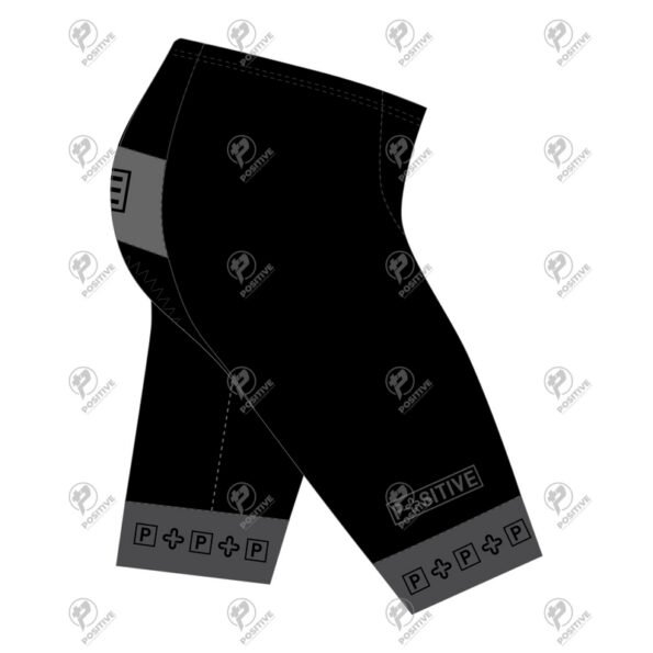 Positive Chamois Padded Power Cycling Shorts - Black/Grey