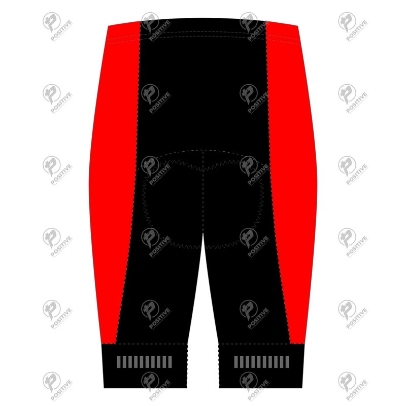 Positive Red & Black Tour Performance Padded Cycling Shorts