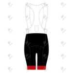 Positive Tri Color Gel Padded Cycling Bib Shorts