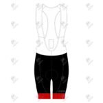 Positive Tri Color Gel Padded Cycling Bib Shorts