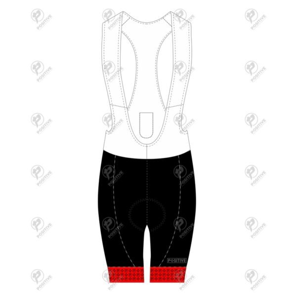 Positive Tri Color Gel Padded Cycling Bib Shorts