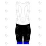 Positive Tri Color Gel Padded Cycling Bib Shorts