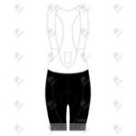 Positive Tri Color Gel Padded Cycling Bib Shorts