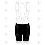Positive Tri Color Gel Padded Cycling Bib Shorts