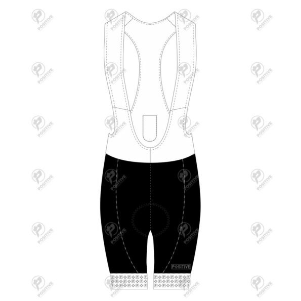 Positive Tri Color Gel Padded Cycling Bib Shorts