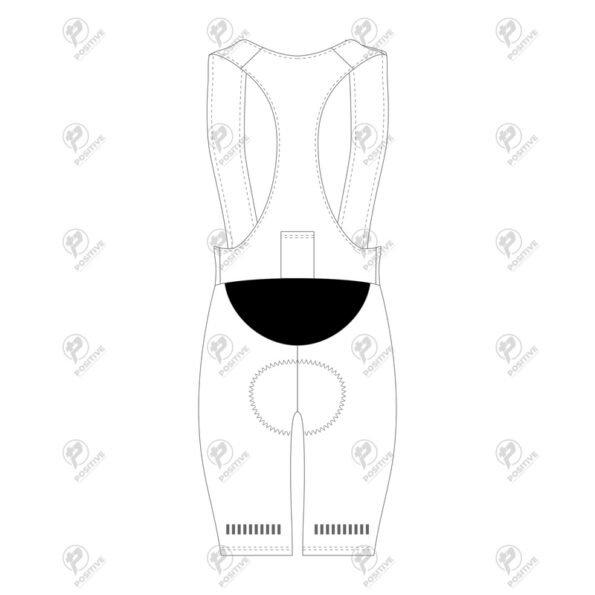 Positive Black & White Elite Cycling Bib Shorts