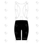 Positive Black & Red Elite Cycling Bib Shorts