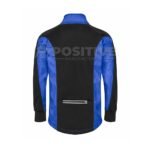 Positive Blue & Black Reflector Pocket Windproof Cycling Jacket