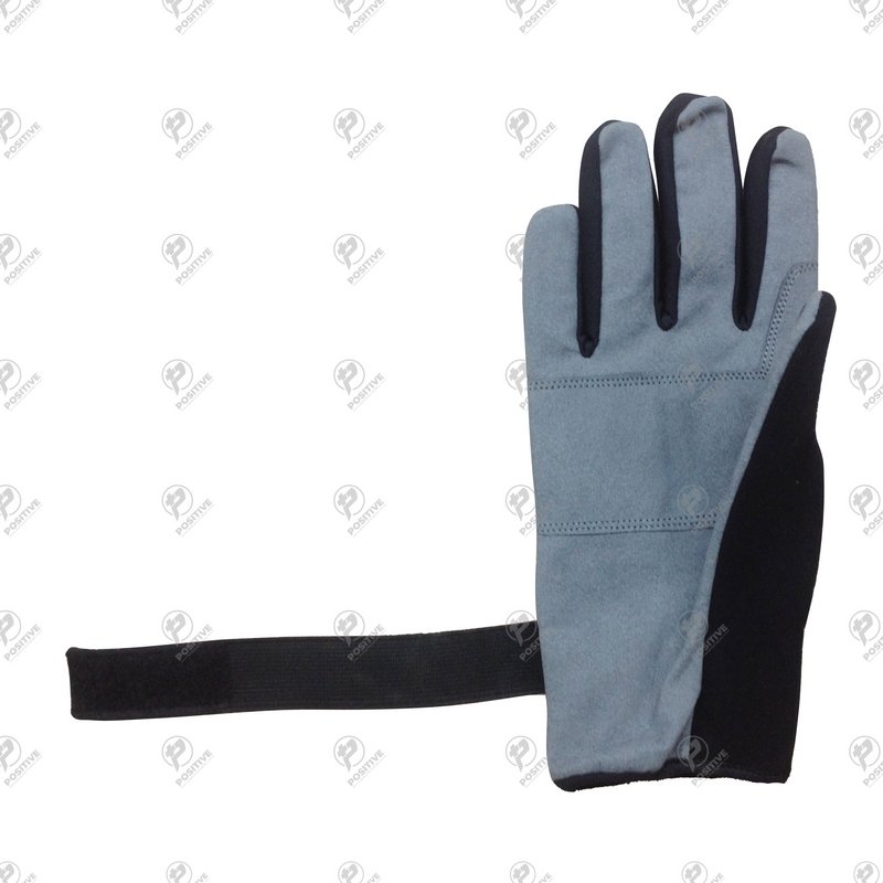 Positive Artificial Leather Long Straps Warm Winter Cycling Gloves