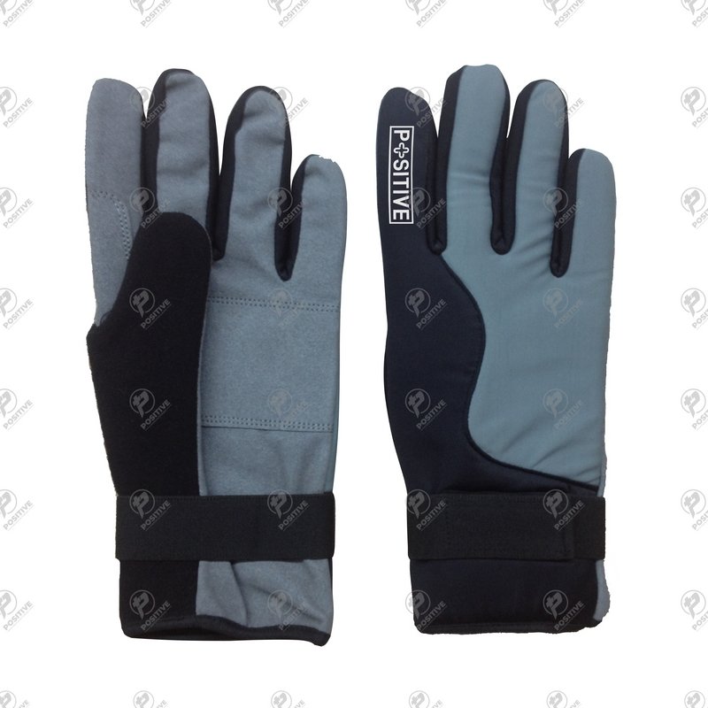 Positive Artificial Leather Long Straps Warm Winter Cycling Gloves