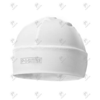 Positive Warm High Stretch Lycra Cycling Cap - White