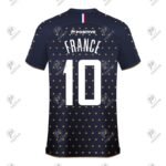 Positive Custom Printed Raglan France Team Soccer Jersey