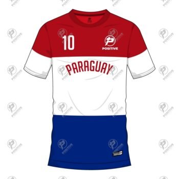 Positive Custom Design Printed Paraguay Team Soccer Jersey