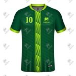 Custom Club Branded Sublimation Printed Raglan Soccer Jersey