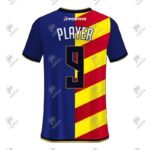 Custom Multicolor Printed V-Neck Short Sleeve Soccer Jersey