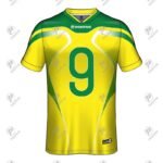 Yellow & Green Personalized Name Printed Soccer Jersey