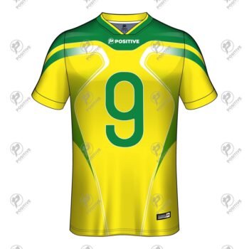 Yellow & Green Personalized Name Printed Soccer Jersey