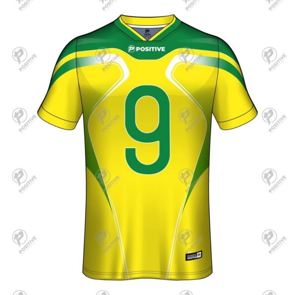 Yellow & Green Personalized Name Printed Soccer Jersey
