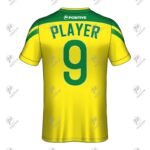 Yellow & Green Personalized Name Printed Soccer Jersey