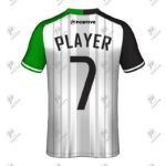 White Personalized Club Team Logo Printed Cheap Soccer Jersey