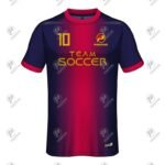 Personalized Logo Printed Round Neck Half Sleeve Soccer Jersey