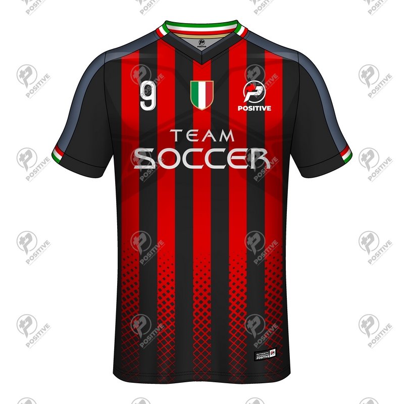 Italian Club Sublimation Printed Soccer Team Uniform Jersey