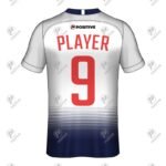 Customized Name & Number Printed Soccer Uniform Jersey