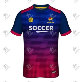 Multicolor Custom Sublimation Printed Interlock Soccer Jersey
