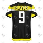 Custom Printed Round Neck Quick Dry Interlock Football Jersey