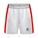 Positive White & Black Quick Dry Basic Athletic Soccer Shorts