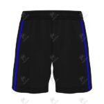 Positive Black Custom Printed Athletic Soccer Interlock Shorts