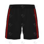 Positive Black Custom Printed Athletic Soccer Interlock Shorts