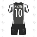 Positive Striped Sublimation Printed Soccer Jersey & Shorts Kit