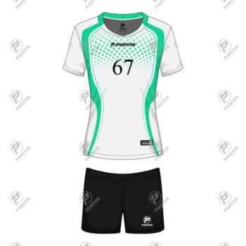 Positive Green Dotted Volleyball Uniform