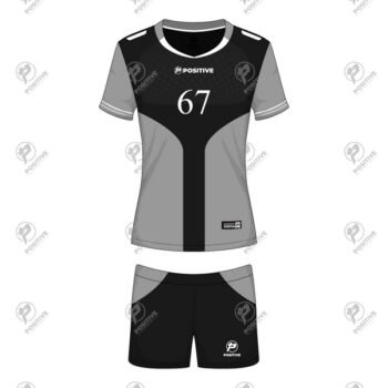 Positive Partial Printed Two Tone Volley Ball Uniform
