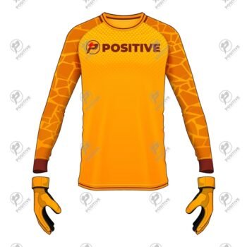 Positive Custom Sublimation Printed Gold Goalkeeper Jersey