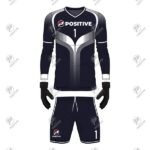 Positive Printed Soccer Goalie Uniform Jersey & Shorts Set
