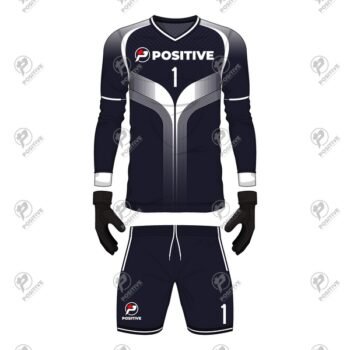 Positive Printed Soccer Goalie Uniform Jersey & Shorts Set