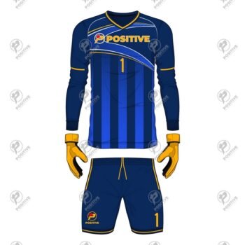 Positive Custom Printed Soccer Goalie Uniform Jersey & Shorts